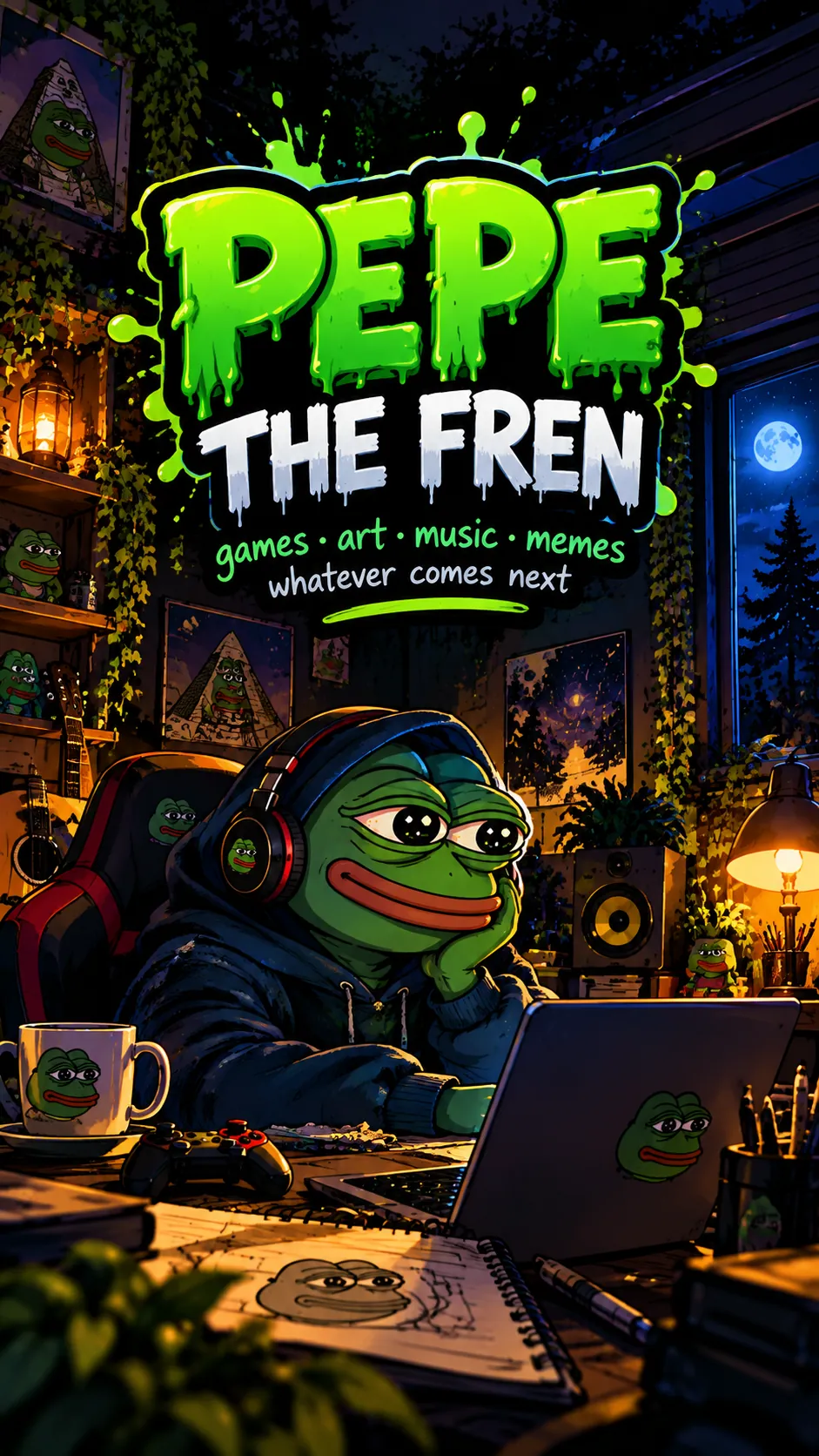 Pepe The Fren — games, art, music, memes, whatever comes next